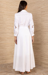 Ambrosia Embroidered Maxi Skirt
, color_White