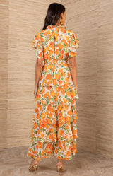 Milena Chiffon Maxi Dress, color_Orange