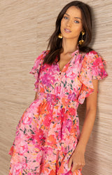 Milena Chiffon Maxi Dress, color_Pink