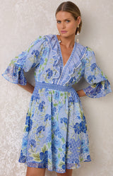 Tara Chiffon Dress, color_blue