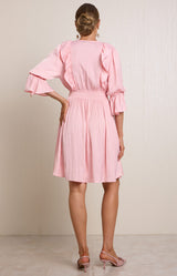 Tara Solid Charmeuse Dress, color_Pink