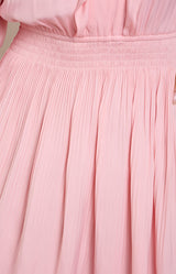 Tara Solid Charmeuse Dress, color_Pink