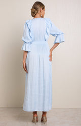 Meridian Charmeuse Maxi Dress, color_blue