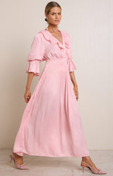 Meridian Charmeuse Maxi Dress, color_Pink