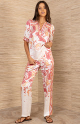 Arlet Charmeuse Top, color_ Pink