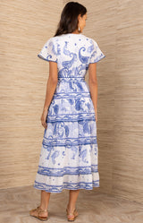 Azeneth Midi Dress, color_Navy