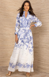 Eilish Buttons Maxi Dress