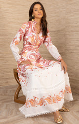 Eilish Buttons Maxi Dress