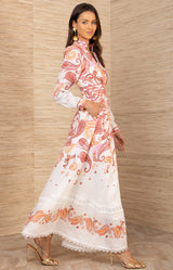 Eilish Buttons Maxi Dress