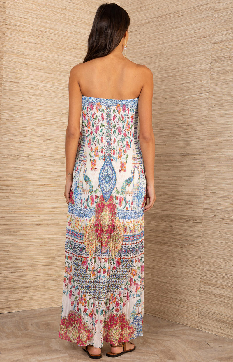 Olympia Chiffon Dress Ivory / M