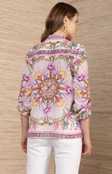Dana Silk Top,Color_Pink