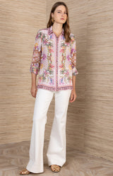 Dana Silk Top,Color_Pink