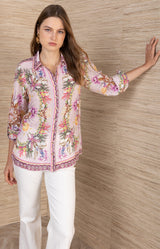 Dana Silk Top,Color_Pink