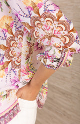 Dana Silk Top,Color_Pink