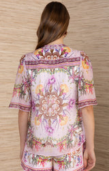 Liam Chiffon Top, Color_Pink