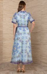 Cosette Organza Dress, Color_Blue