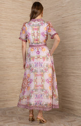 Cosette Organza Dress, Color_Pink