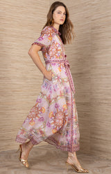 Cosette Organza Dress, Color_Pink