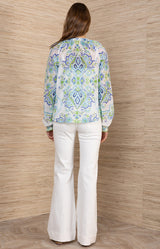 Verona Voile Top, Color_Blue