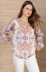 Verona Voile Top, Color_Pink