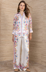 Dot Charmeuse Top, Color_Pink