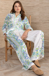 Karensa Charmeuse Pant, Color_Blue