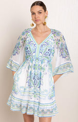 Berenice Chiffon Dress, Color_Blue