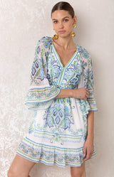 Berenice Chiffon Dress, Color_Blue