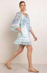 Berenice Chiffon Dress, Color_Blue