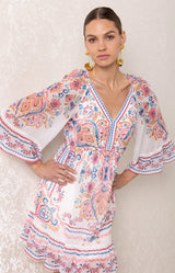 Berenice Chiffon Dress, Color_Pink
