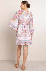 Berenice Chiffon Dress, Color_Pink