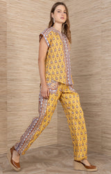 Bibiana Linen Pants, Color_Yellow