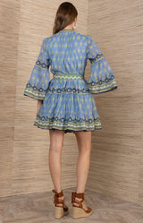 Idalia Pintuck Dress, Color_Blue 