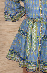 Idalia Pintuck Dress, Color_Blue 