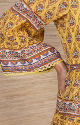 Idalia Pintuck Dress, Color_Yellow