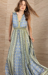 Solana Maxi Dress, Color_Blue 