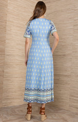 Bruna Jersey Dress, Color_Blue 