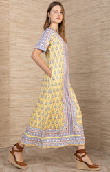 Bruna Jersey Dress, Color_Yellow