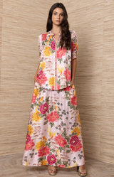 Scottie Silk Top, Color-Pink