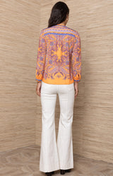 Berta Jersey Top, Color_Orange