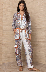 Salome Charmeuse Pant, Color_Ivory