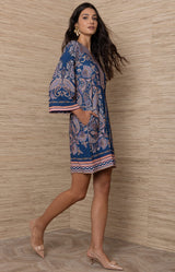 Judy Jersey  Short Dress, Color_Navy