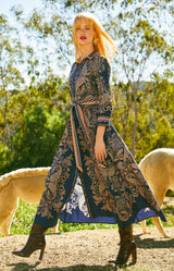 Tove Maxi Dress, Color_Navy