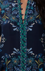 Sarahi Silk Top, Color_Navy