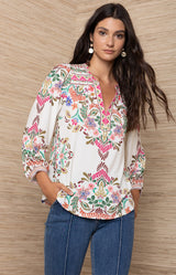 Emiliana Jersey Top, Color_Ivory 