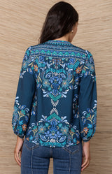 Emiliana Jersey Top, Color_Navy