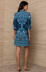 Aithne Jersey  Short Dress, Color_Navy