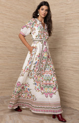 Sage Long Maxi Dress, color_Ivory