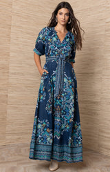 Sage Long Maxi Dress, color_Navy