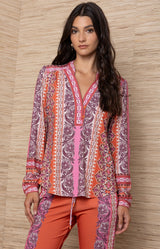Unique Jersey Top, Color_Orange
